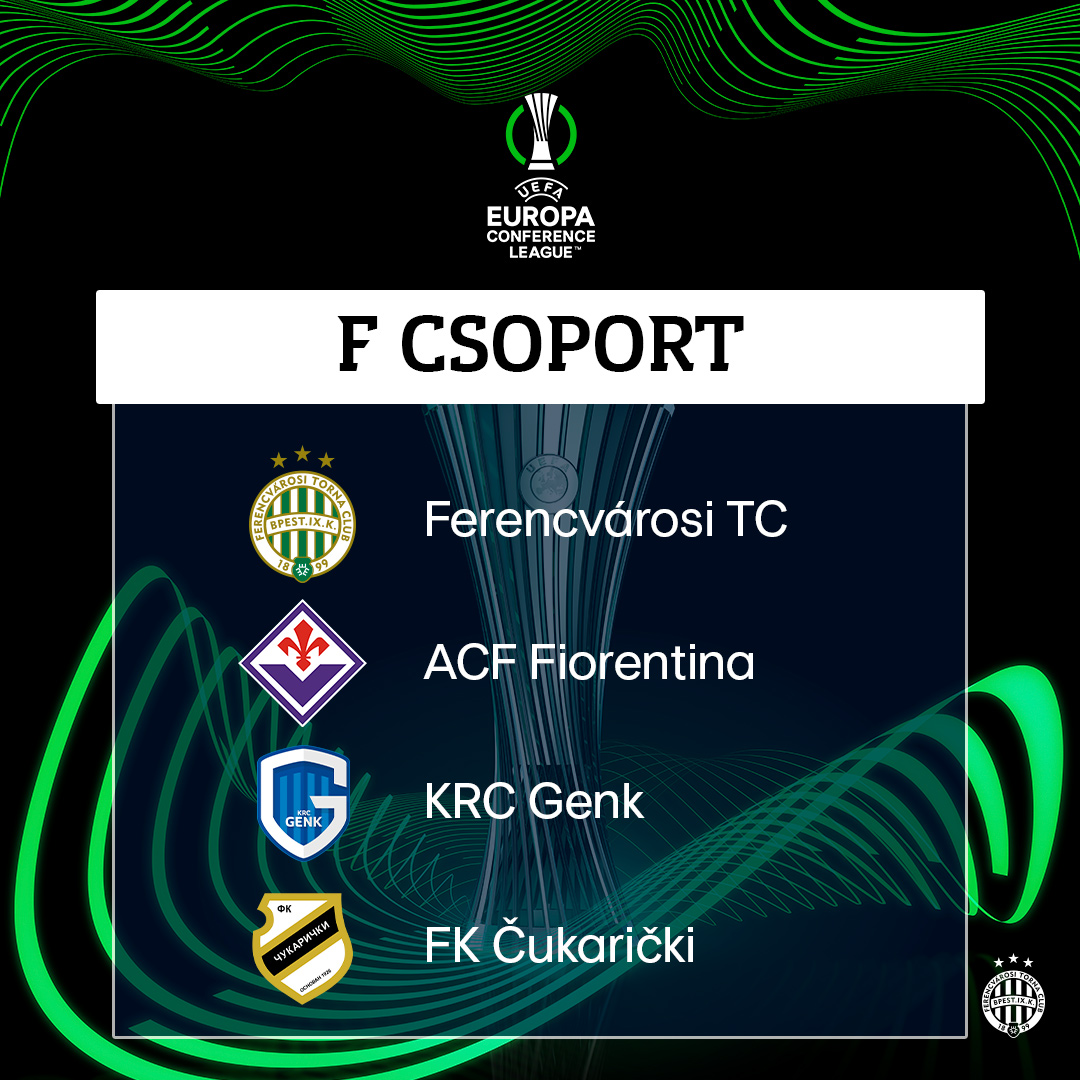 UEFA EUROPA CONFERENCE LEAGUE: WE ARE IN GROUP F 