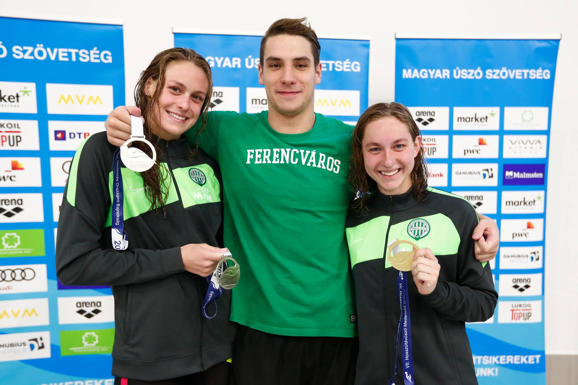 A zöld-fehér érmeseink. Fotó: A MUSZ hivatalos facebook oldaláról