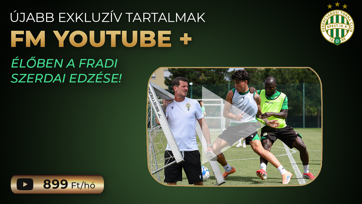 Élőben a Fradi szerdai edzése az FM YouTube+-on! - Fradi.hu
