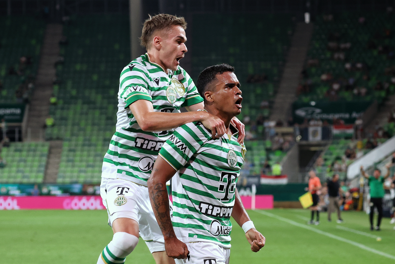 Cadu és Nagy Barnabás gólöröme