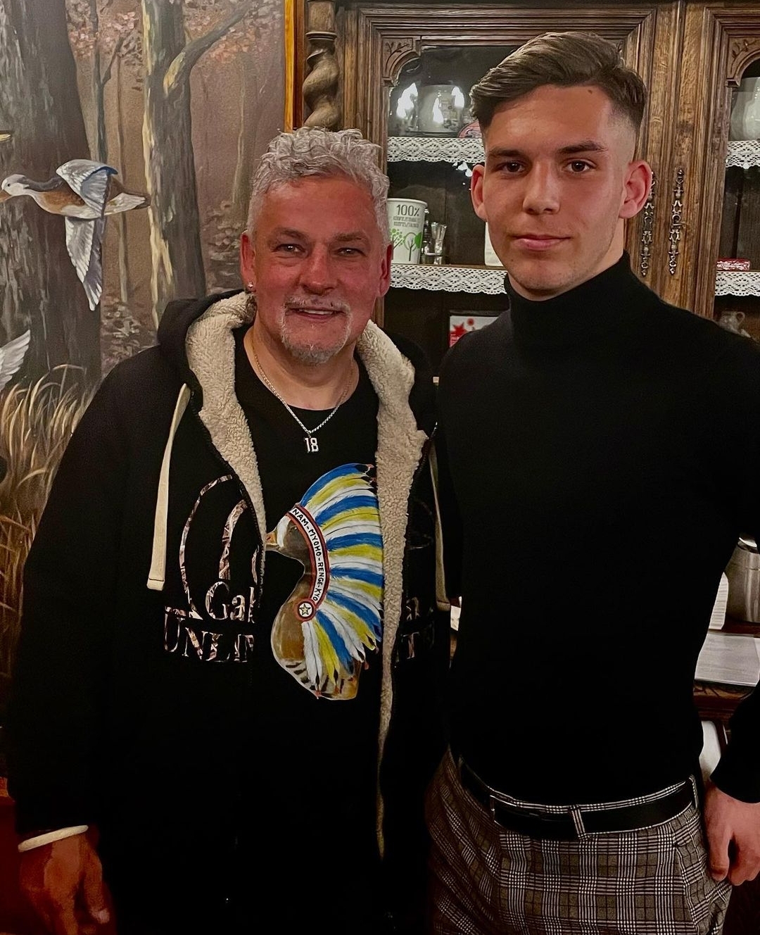 A kevés Insta-fotó egyike. Norbi Roberto Baggióval.