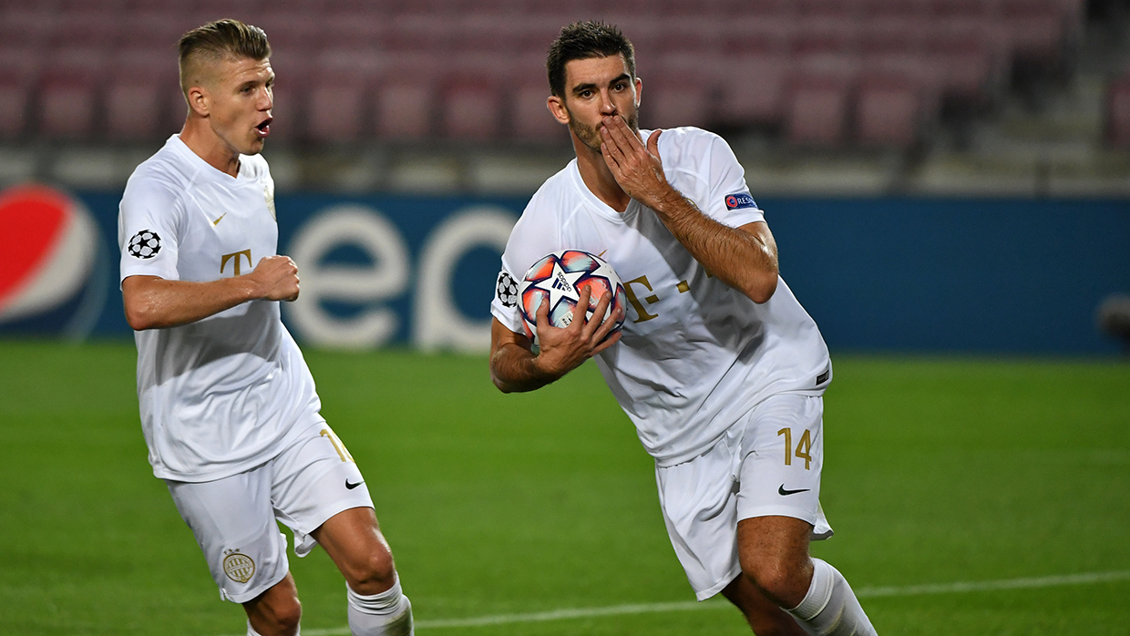 Haratin lőtte a Fradi g&oacute;lj&aacute;t Barcelon&aacute;ban 2020-ban