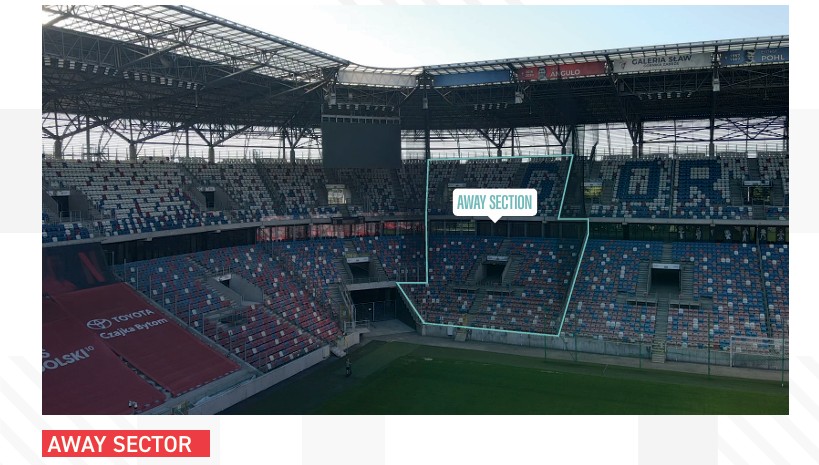 A stadion vend&eacute;g szektora