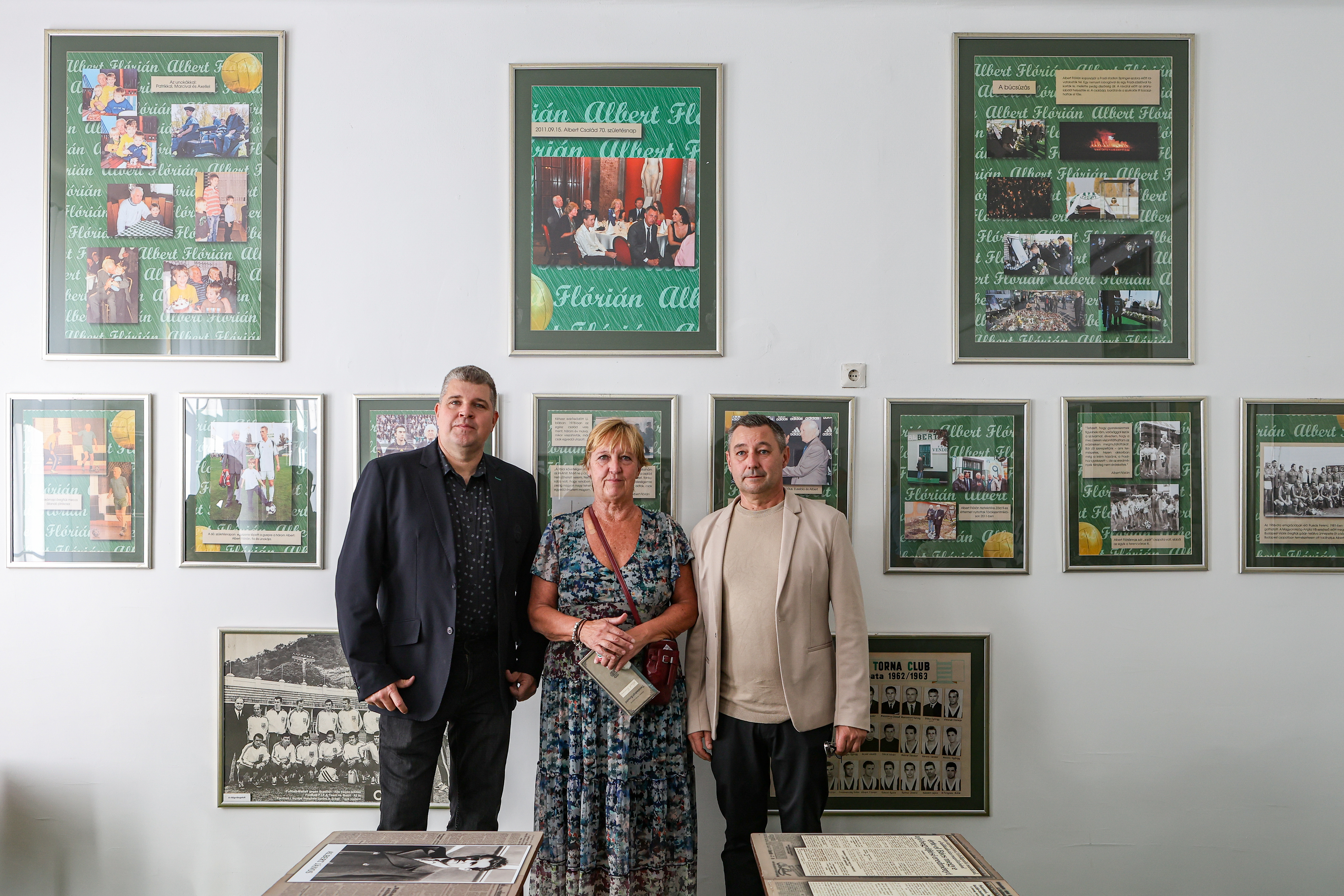 Tobak Csaba (balra), Albert Magdolna &eacute;s Varga G&aacute;bor, Hercegsz&aacute;nt&oacute; polg&aacute;rmestere