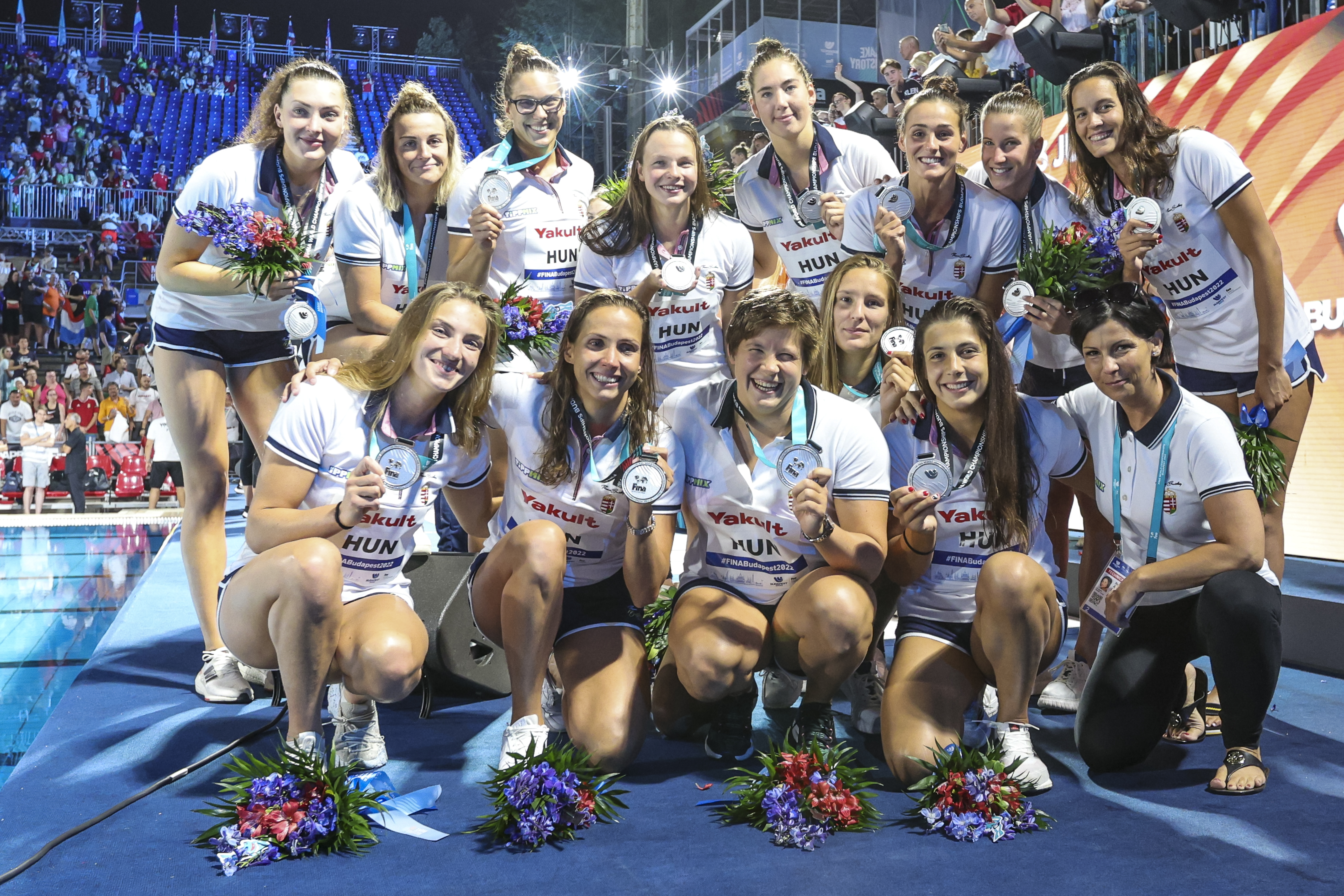 A 2022-es vb-ezüstérmes csapat. A 13 fős keretből csupán egy játékos nincs ott jelenleg Dohában.